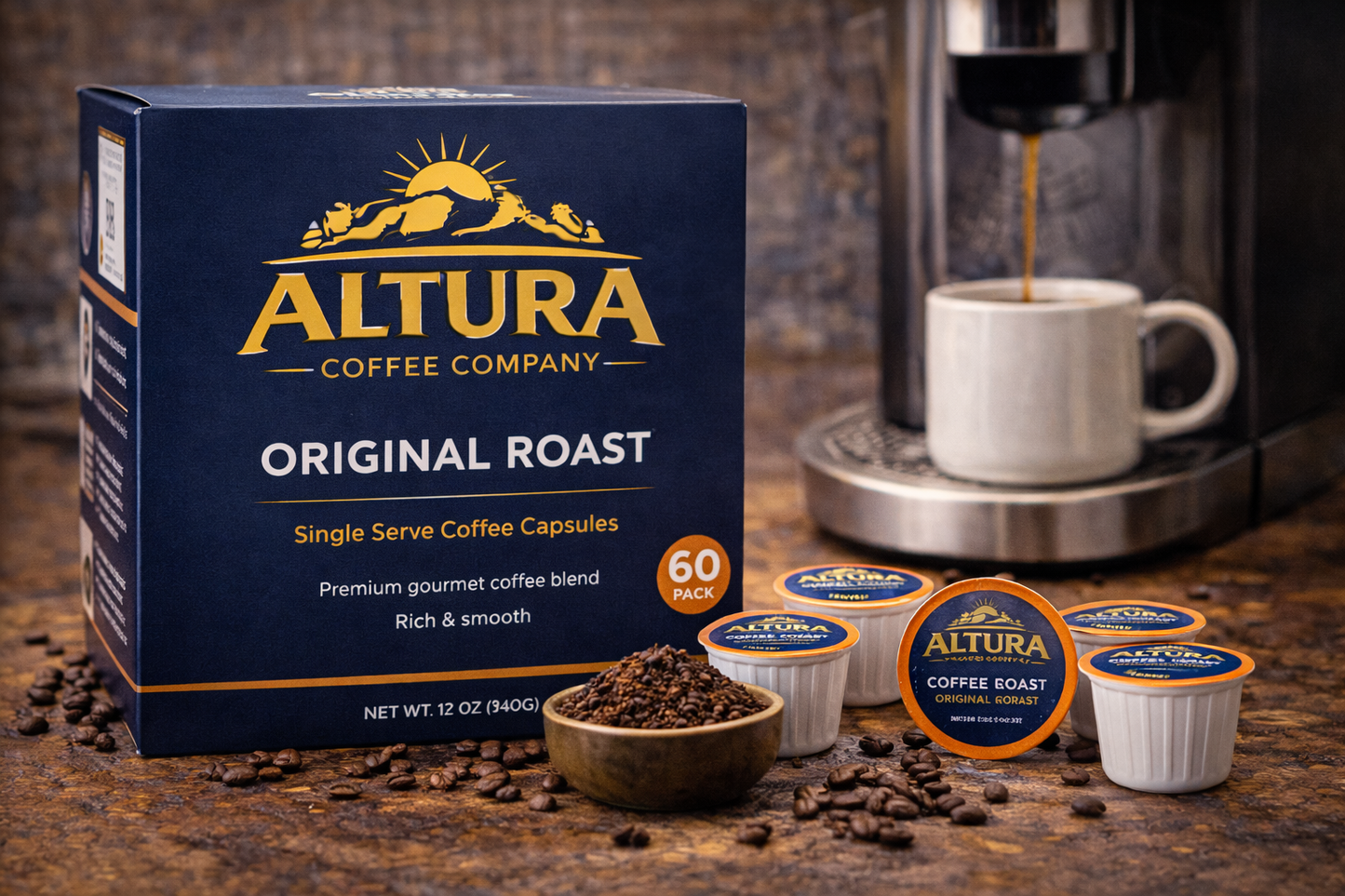 60 Pack Single Serve Original Roast Coffee Capsules